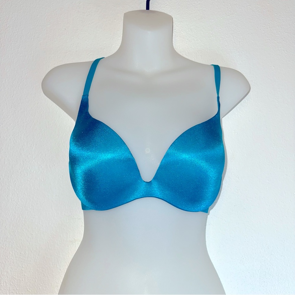 Victoria’s Secret shimmer blue push up bra 36b